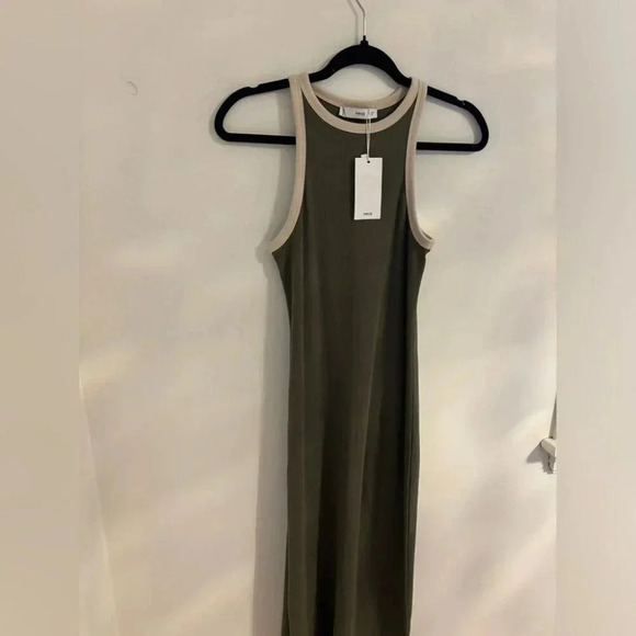 Mango Tini Dress in Green with White Trim NWT - Picture 9 of 9